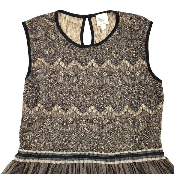 Vintage Weston Wear Anthropologie Lace Dress w/ Tulle Skirt Sz Large Whimsigoth - Picture 7 of 16